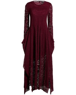 High Tech Burgundy Maxi Dress Nylon, Elastane - Purple