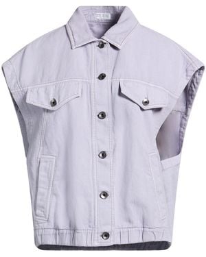 Brunello Cucinelli Lilac Denim Outerwear Cotton, Linen - Grey