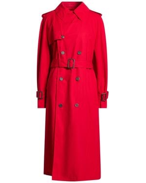 Wardrobe NYC Overcoat & Trench Coat Cotton - Red