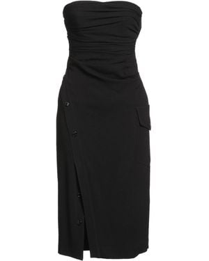 Moschino Midi Dress Acetate, Viscose - Black