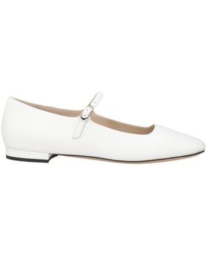 Theory Ballet Flats Leather - White