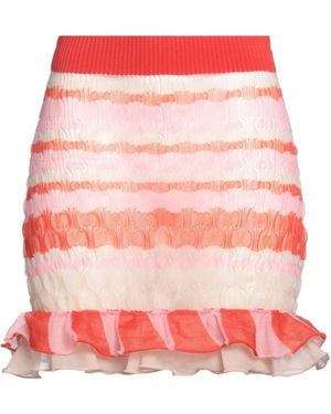 Nadia Wire Mini Skirt Polyester, Nylon - Red