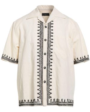 Alanui Cream Shirt Cotton, Paper, Linen, Viscose, Acrylic - White