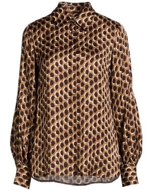 Ottod'Ame Caring Shirt Viscose - Brown