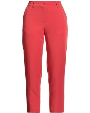 SKILLS & GENES Pants Polyester, Elastane - Red