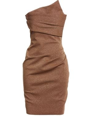 La Petite Robe Di Chiara Boni Mini Dress Polyamide, Viscose, Elastane, Polyester - Brown