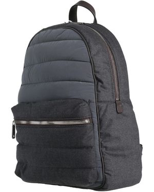 Moorer Backpack Virgin Wool, Cashmere, Polyurethane, Leather - Gray