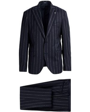 BRERAS Milano Midnight Suit Virgin Wool, Elastane - Blue