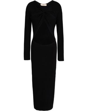 Akep Midi Dress Viscose, Polyester, Polyamide - Black