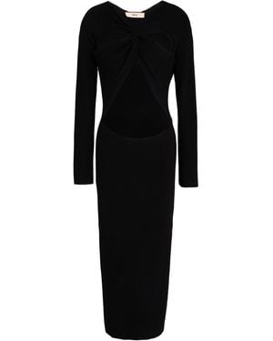 Akep Midi Dress Viscose, Polyester, Polyamide - Black