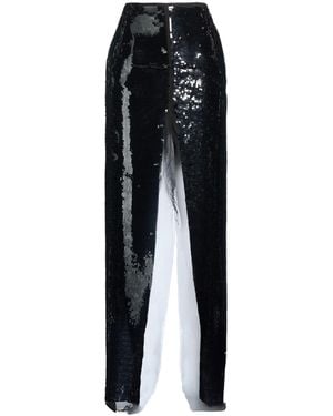 Rick Owens Maxi Skirt Silk - Black