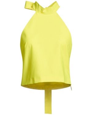 MSGM Top Virgin Wool, Elastane - Yellow