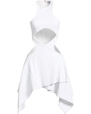 The Attico Mini Dress Cotton, Elastane - White