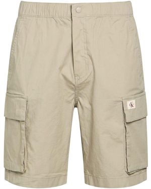 Calvin Klein Shorts & Bermuda Shorts Cotton, Elastane - Natural