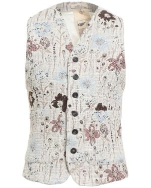 Messagerie Ivory Tailored Vest Linen, Viscose, Elastane - White
