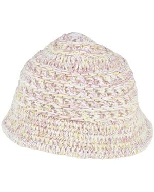 Dondup Multicolor Knit Fisherman's Hat - Natural