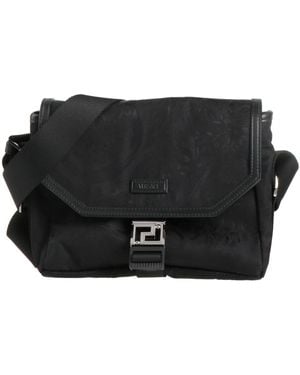 Versace Cross-Body Bag Polyamide, Leather - Black