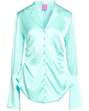 VERGUENZA Sky Shirt Viscose, Polyester - Blue