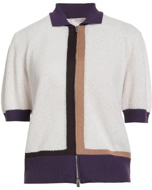 Drumohr Cardigan Virgin Wool, Polyamide - White