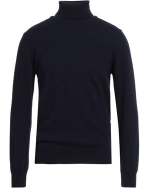 M.V. Maglieria Veneta Midnight Turtleneck Cashmere - Blue