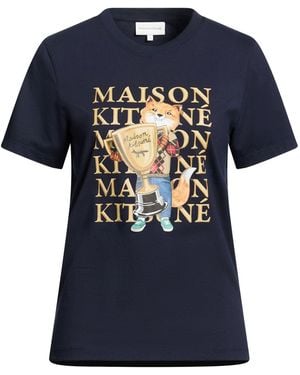 Maison Kitsuné Midnight T-Shirt Cotton - Blue