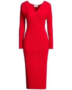 MEIMEIJ Vestido Midi - Rojo