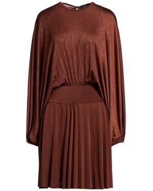 Relish Chocolate Midi Dress Polyester, Elastane - Brown