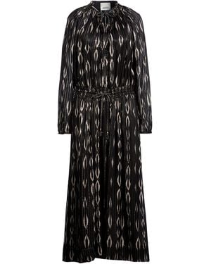 Isabel Marant Maxi Dress Silk, Elastane - Black
