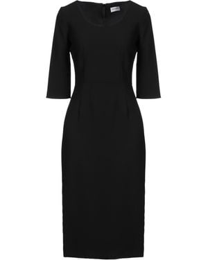RUE DU BAC Midi Dress Polyester, Elastane - Black