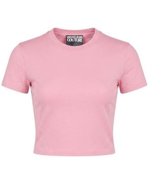Versace Jeans Couture Antique Rose T-Shirt Cotton, Elastane - Pink