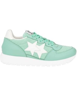 2Star Light Sneakers Leather, Textile Fibers - Green