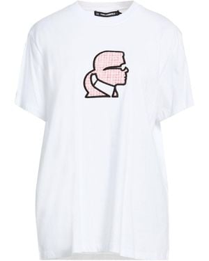 KARL LAGERFELD T-Shirts - White