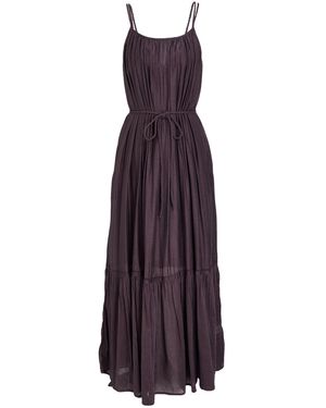 Attic And Barn Maxi Dress Cotton, Silk - Purple