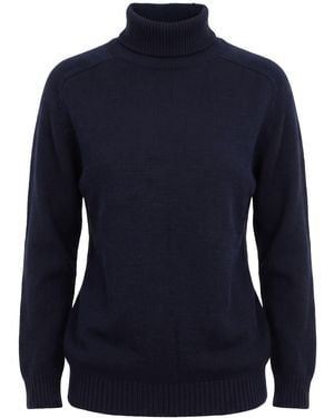 Liviana Conti Midnight Turtleneck Cashmere, Polyamide - Blue