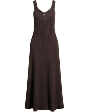 Jil Sander Knitted Cotton-Blend Midi Dress - Purple