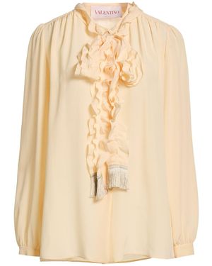 Valentino Garavani Apricot Shirt Silk, Viscose, Cotton - Natural