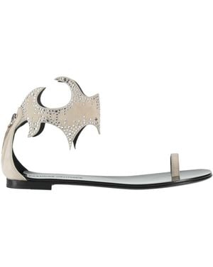 Alexandre Vauthier Thong Sandal - White