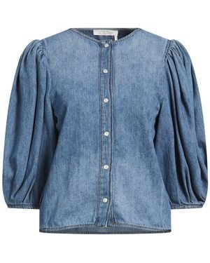 Chloé Denim Shirt Cotton, Linen - Blue