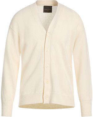 Roberto Collina Ivory Cardigan Wool, Cashmere - White