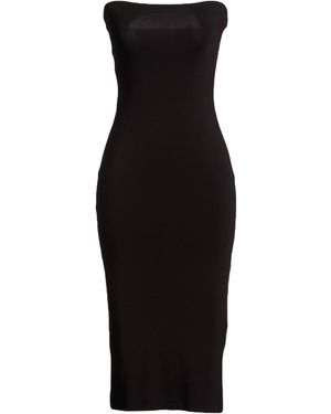 hinnominate Midi Dress Rayon, Polyamide, Elastane - Black