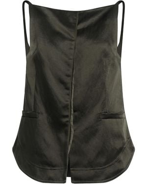 Caractere Top Viscose, Linen - Black