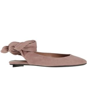 The Attico Ballet Flats Leather - Brown