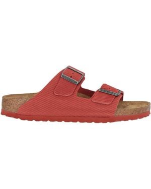 Birkenstock Sandals Leather - Red