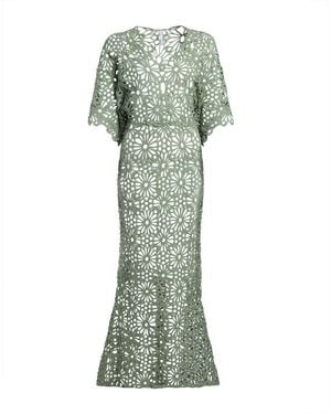 Norma Kamali Vestido Largo - Verde