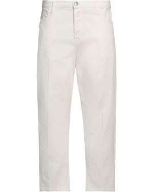 Yes London Cream Jeans Cotton - White