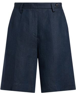 Massimo Alba Midnight Shorts & Bermuda Shorts Linen - Blue