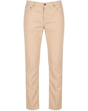 Massimo Alba Ivory Trousers Cotton - Natural