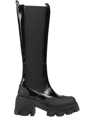 Ganni Boot Leather - Black