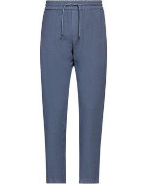 Dondup Trousers Linen, Viscose, Elastane - Blue