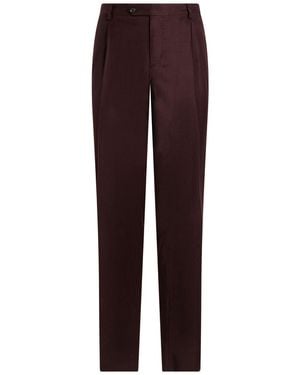 L.B.M. 1911 Pants Virgin Wool, Wool - Purple